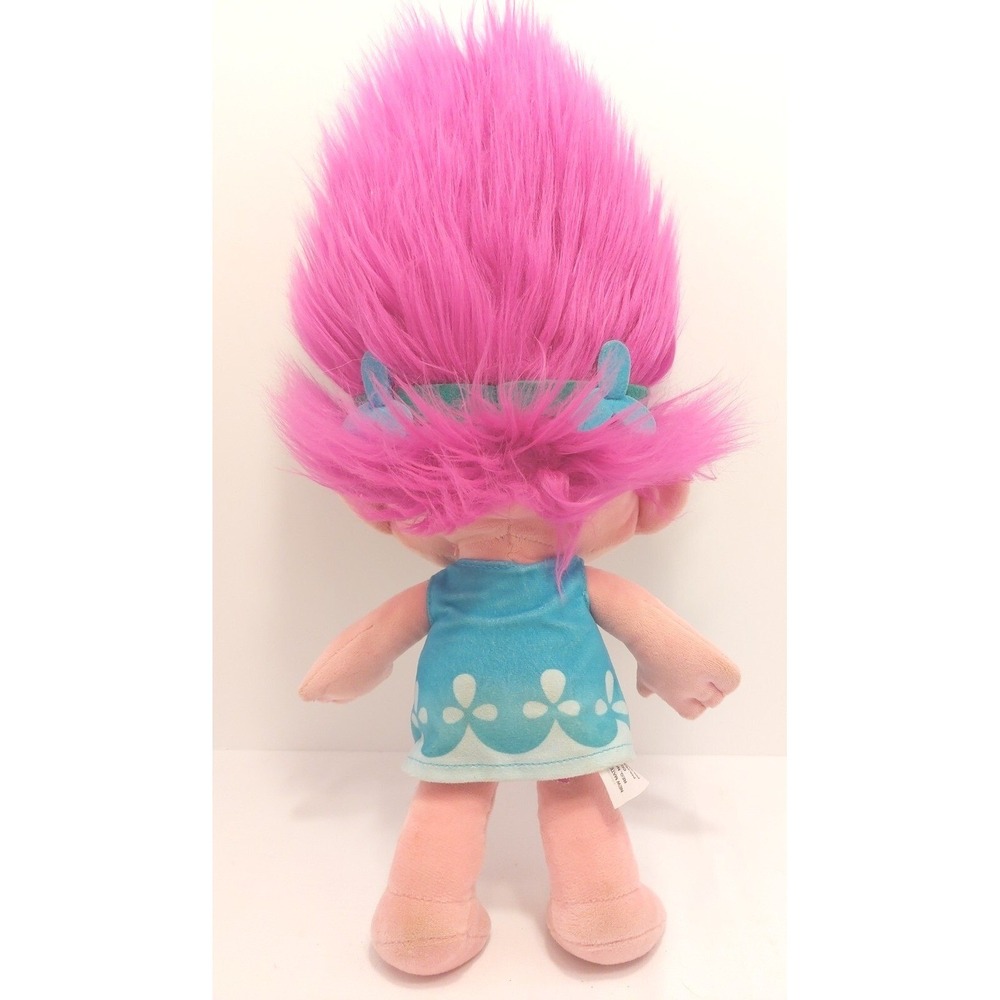 DREAM‎ WORKS POPPY Trolls Doll Large 16" Plush Pink 2016 - Picture 2 of 4